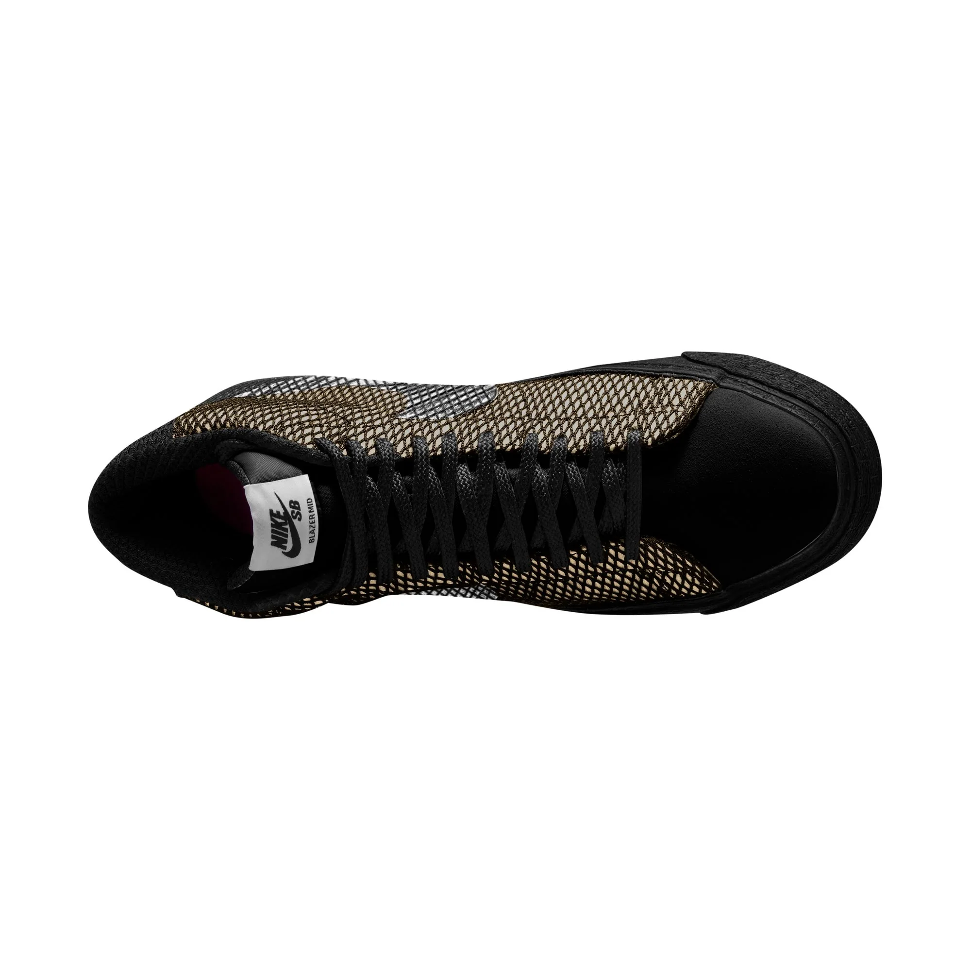 Nike SB Blazer Mid Premium Shoes - White/Black-White-Black - Image 6
