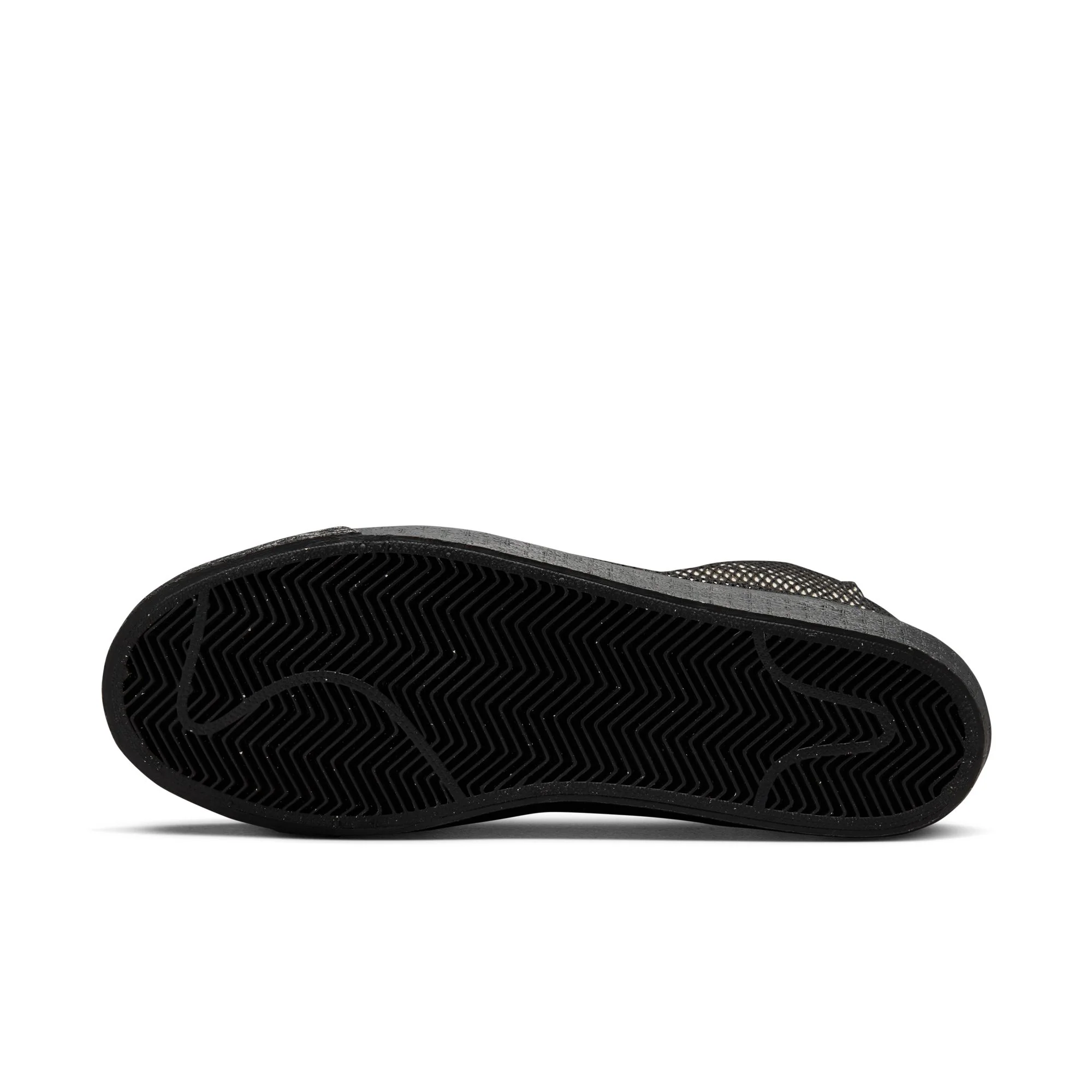 Nike SB Blazer Mid Premium Shoes - White/Black-White-Black - Image 9