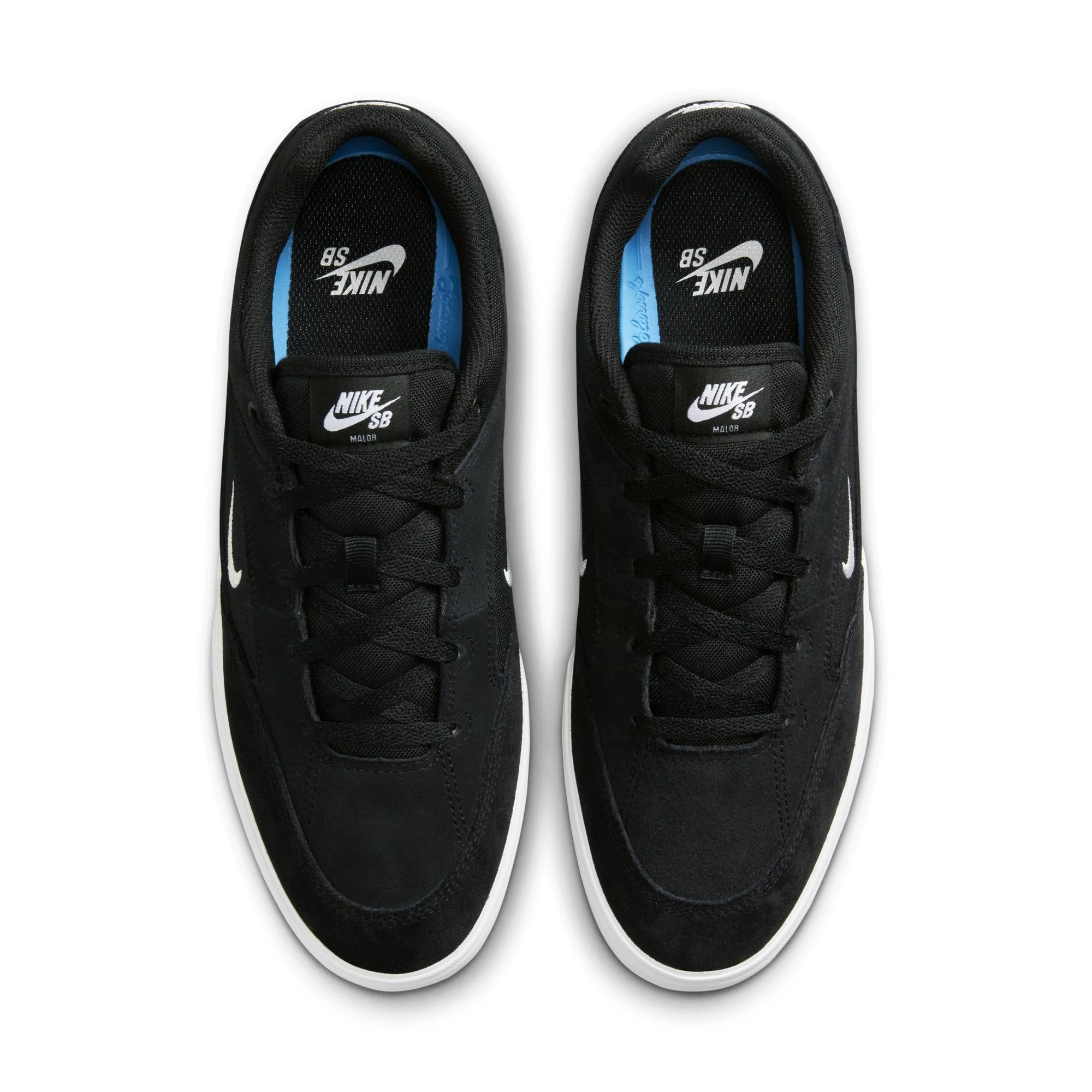 Nike SB Malor Shoes - Black/White-Black - Image 4