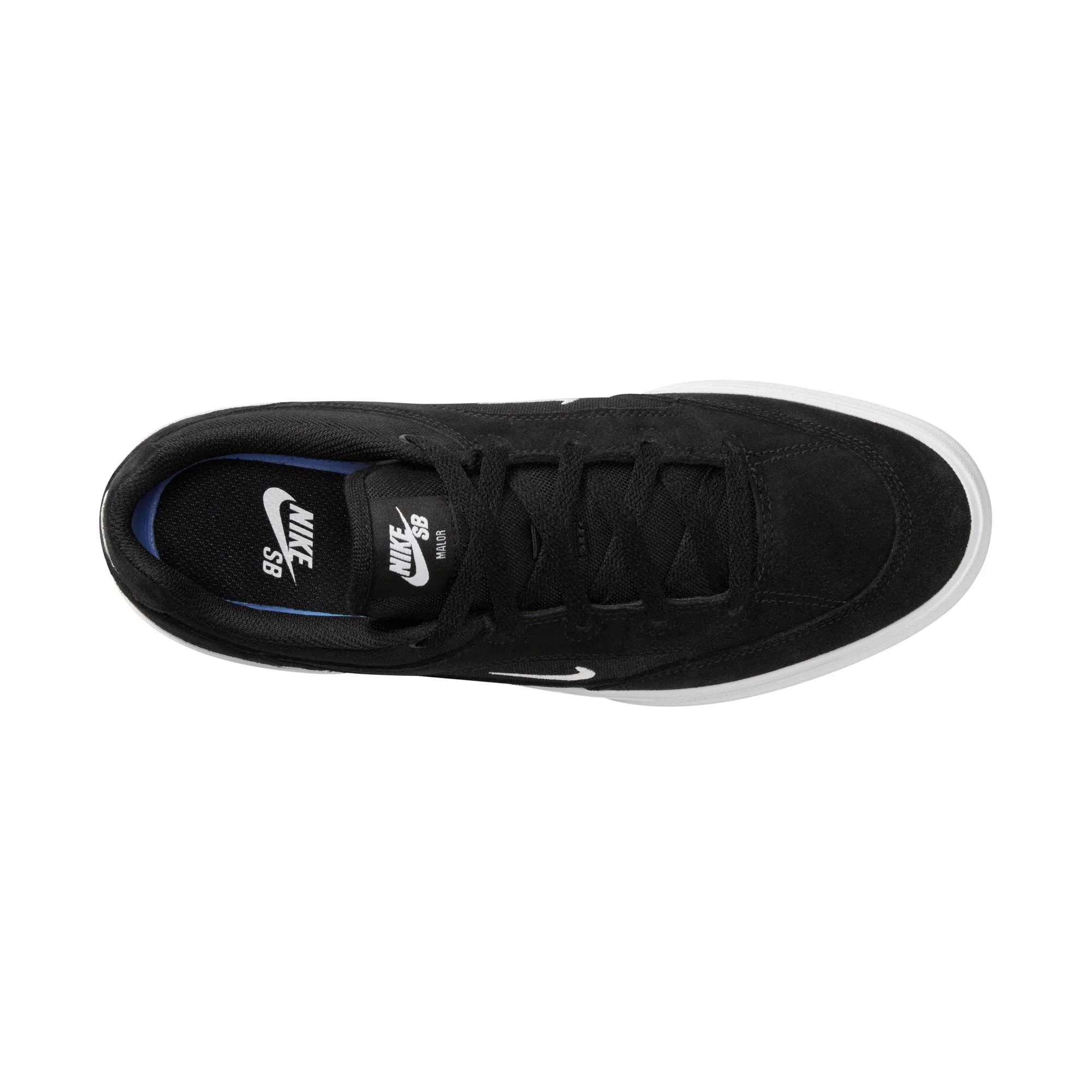 Nike SB Malor Shoes - Black/White-Black - Image 5