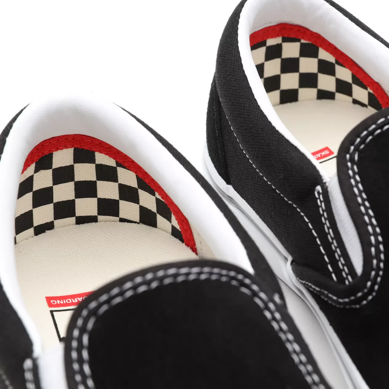Vans Skate Slip On Shoes - Black/White - Image 8